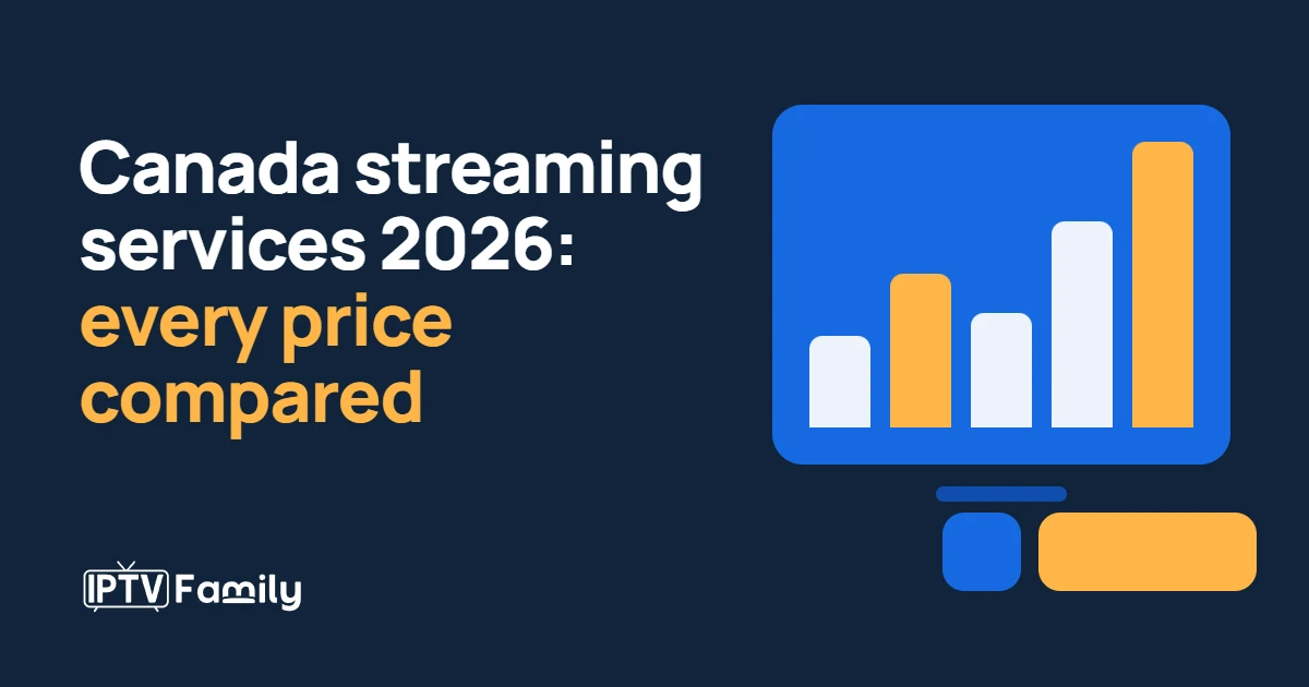 Canada streaming services 2026 price comparison chart